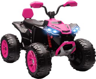 OEM Quad El&eacute;ctrico Para Ni&ntilde;os De 3-8 A&ntilde;os 24v Con 2 Motores Velocidad Hasta 6,5 km/h Ruedas Con Suspensi&oacute;n Rosa