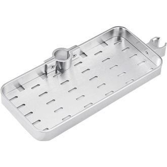 OEM Estante De Ducha Telesc&oacute;pico Ajustable De Aleaci&oacute;n De Aluminio, Organizador De Ba&ntilde;o, Jabonera, Montaje Sin Perforaciones Para 19 Mm-25 Mm-crezuo