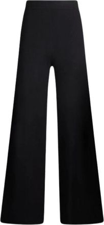 Liu Jo Pantalones de punto anchos - Trousers - Mujer - Negro - L