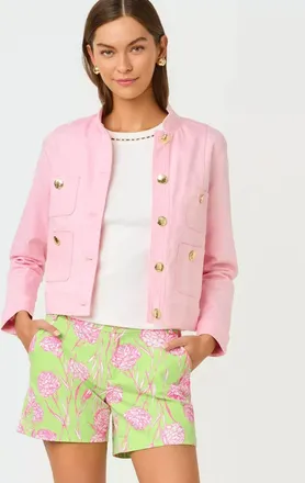 Lilly Pulitzer Callahan Mid Rise Short In Pistachio Marcaron Alina