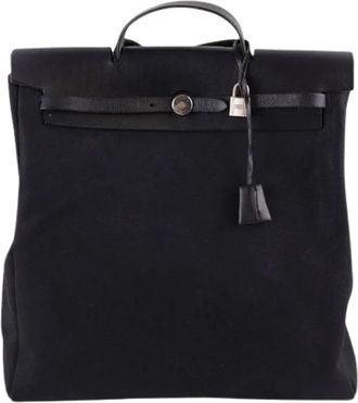 Herm&egrave;s Pre-owned Herbag - Dames - Vintage Handtas - Zwart - ONE Size - Leer - Vintage