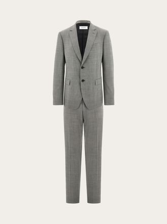 Ferragamo Uomo Abito in Principe di Galles Nero