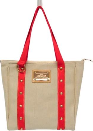 Louis Vuitton Pre-owned Tote Bags, female, Beige, Size: ONE SIZE Pre-owned Cabas MM M40035