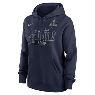 Nike Seattle Seahawks Super Bowl LX Champions Epic Showdown Nike Womens NFL Pullover Hoodie in Blue | 00Z541S78X-UGY