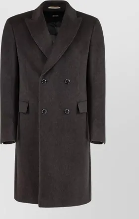 HUGO BOSS alpaca wool double-breasted coat