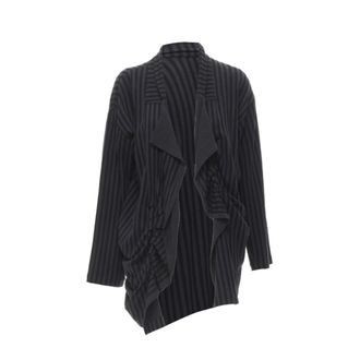 Comme Des Gar&ccedil;ons Comme des Garcons striped wool draped front jacket