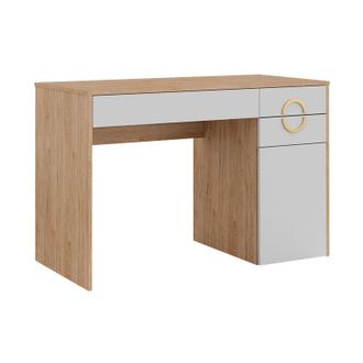 Vicco Tavolo da toeletta Adela, Rockford Hickory naturale, 115 cm con 3 cassetti Vicco