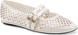 Karl Lagerfeld Vanyel Mary Jane Flat in Cream at Nordstrom, Size 5.5