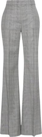 Max Mara Anfora Wijde Broek - Dames - Wijde Broeken - Grijs - 2XS - Wol - Broeken