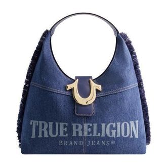 True Religion Frayed Denim Hobo at Nordstrom