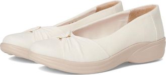 Life Stride Paige Ballerina/Skimmer Shoes Womens Dress Flat Shoes Sugar Cream : 8.5 M (B), Textile