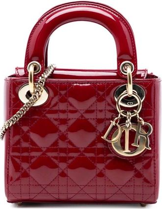 Dior Pre-owned Dior Mini Patent Cannage Lady Ladies 7EO7K45KYJ8HV63O