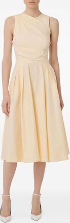 Elisabetta Franchi Abito midi drappeggiato - Giallo