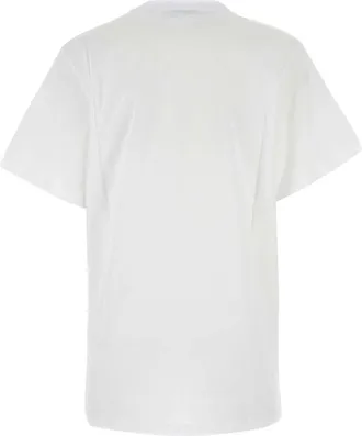 Max Mara Womens White Cotton Mango T-Shirt Bianco Ottico Exterior Exterior: T-shirts And Polos