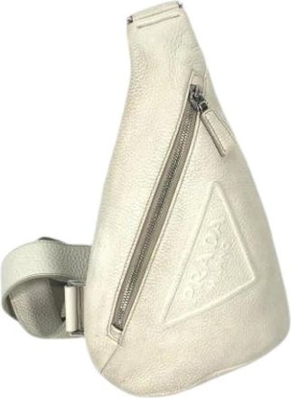 Prada Pre-owned Cross Body Bags, unisex, White, Size: ONE SIZE Pre-owned Vintage Cross Body Bag