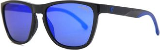 Carrera Blue Mirror Square Unisex Sunglasses CARRERA 8058/S 0D51/Z0 56