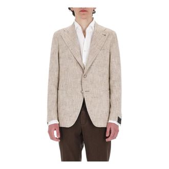 Tagliatore Pino Lerario Jacket - male - Tagliatore - Blazers - Brown - XL - Jackets