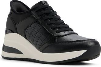 Aldo Iconistep Wedge Sneaker in Black at Nordstrom, Size 8.5