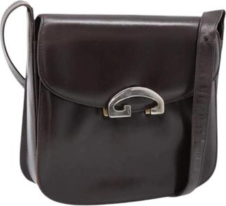 Gucci Pre-owned Vintage Schoudertas - Dames - Vintage Schoudertas - Bruin - ONE Size - Leer - Vintage