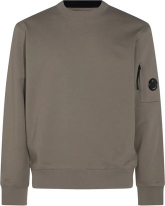 C.P. Company Felpa con applicazione Lens - Marrone