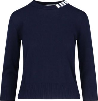 Thom Browne Logo crewshot sweatshirt