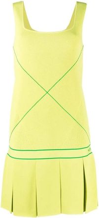 Bottega Veneta Sleeveless Drop-Waist Tennis Dress, Size S