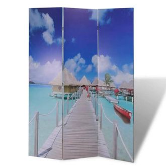 Berkfield Home Folding Room Divider 120x170 cm Beach