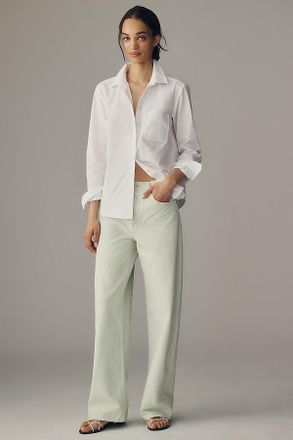 A Gold E Arc High-Rise Tapered Jeans