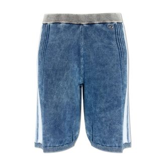 Diesel M-Esther Shorts - Dames - Korte Broeken - Blauw - S - Katoen - Korte Broeken