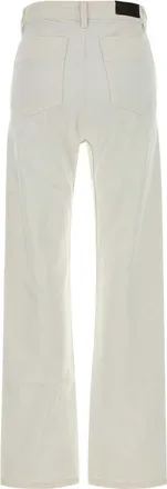 Christophe Lemaire Womens Five Pockets Jeans White Cotton