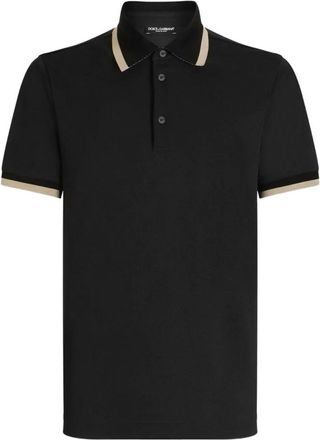 Dolce & Gabbana Klassieke Polo T-shirt in diverse kleuren - Heren - Polos - Zwart - 2XL - Tops