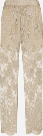 Dolce & Gabbana Tailored Galloon Lace Pants - Man Pants And Shorts Multi-colored 44