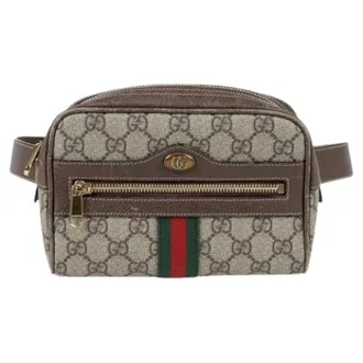 Gucci Pre-owned Belt Bags, female, Brown, Size: ONE SIZE Pre-owned Ophidia Belt Bag 85