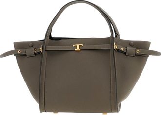 Tod's Grey T Signature Small Tote