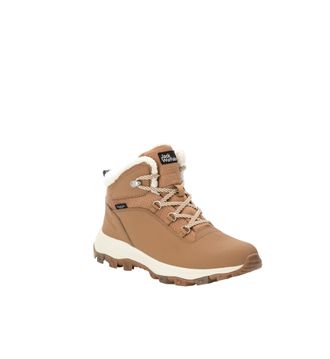 Jack Wolfskin Outdoorwinterstiefel JACK WOLFSKIN EVERQUEST TEXAPORE MID W, Damen, Gr. 37,5, beige (sand), Leder, Textil, Schuhe Outdoorwinterstiefel, Winterboots, S