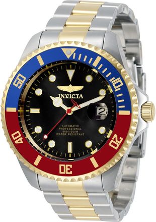 Invicta Pro Diver Black Dial Pepsi Bezel Mens Watch 34043