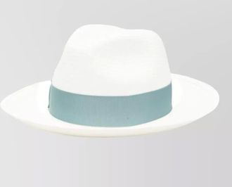 Borsalino giulietta straw hat wide brim ribbon