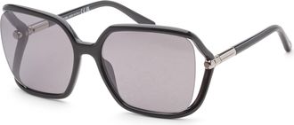 Tom Ford Womens 60mm Shiny Black Sunglasses