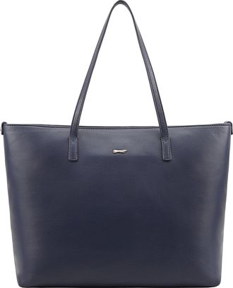 Paul Costelloe Womens Tropez Blue Leather Shoulder Bag - One Size