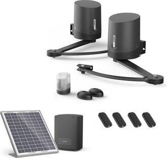Avidsen Motorizaci&oacute;n Para Puerta Batiente Avidsen Orane510 + Kit Solar + 2 Mandos A Distancia Adicionales (4 En Total)
