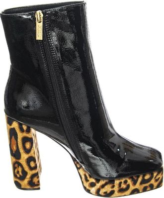 Steve Madden Hoge Haklaarzen - Dames - Laarzen met Hak - Zwart - 38 1/2 EU - Leer - Schoenen