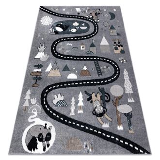 RugsX RugsX Fun Rug in Grey | Size: 200 cm x 290 cm