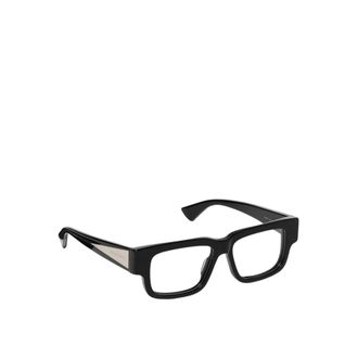 Bottega Veneta Glasses, female, Black, ONE SIZE, Luxury Black Rectangular Optical Frames