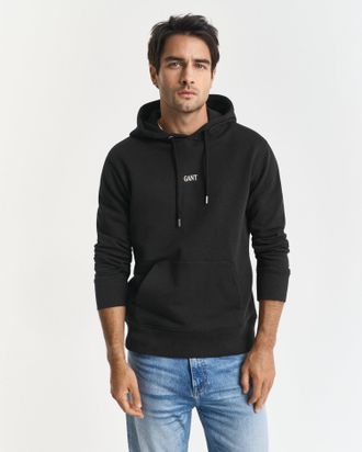 GANT Men Small Graphic Hoodie (XXL) BLACK