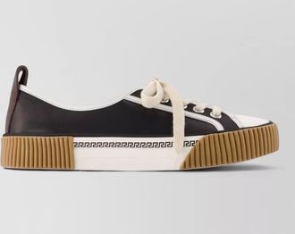 Versace leather low-top sneakers