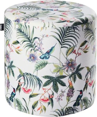 Beliani Beliani - Pouf rotondo moderno in velluto multicolore per soggiorno e camera da letto Lovett