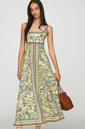 Alemais Fish Sticks Linen Sundress