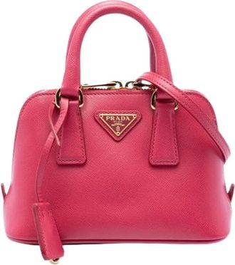 Prada Pre-owned Handbags, female, Pink, Size: ONE SIZE Pre-owned Promenade Handbag