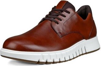 Ecco Mens Gruuv Studio Sneaker In Mink/mocha
