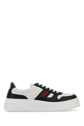 Gucci Two Tone Leather Sneakers